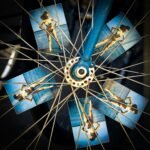 Developing Custom Applications with ChatGPT 3 blue and grey bicycle wheel with photo of woman